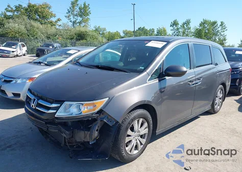 2015 Honda Odyssey Exl from USA, damaged, VIN 5FNRL5H65FB059852